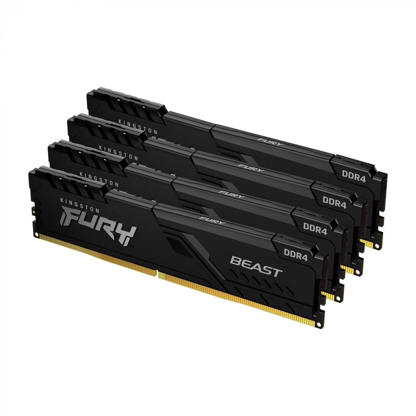 Купить Модуль памяти Kingston FURY Beast DDR4-3200 128GB KIT (4x32GB) (KF432C16BBK4/128) - фото 1