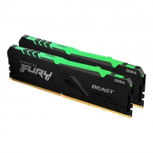 Купить Модуль памяти Kingston FURY Beast RGB DDR4-2666 64GB KIT (2x32GB) (KF426C16BBAK2/64) - фото 1