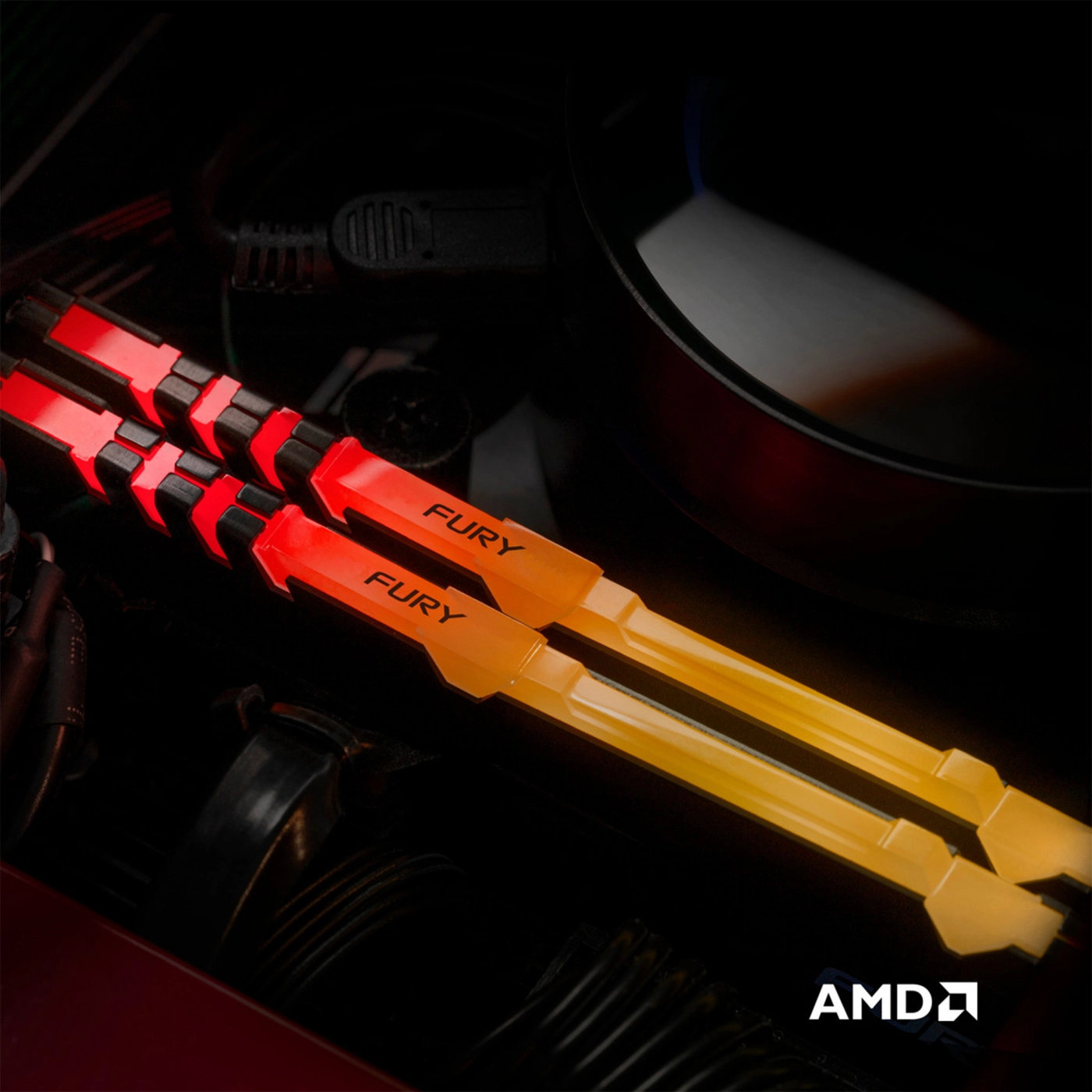 Купить Модуль памяти Kingston FURY Beast RGB DDR4-2666 64GB KIT (2x32GB) (KF426C16BBAK2/64) - фото 9