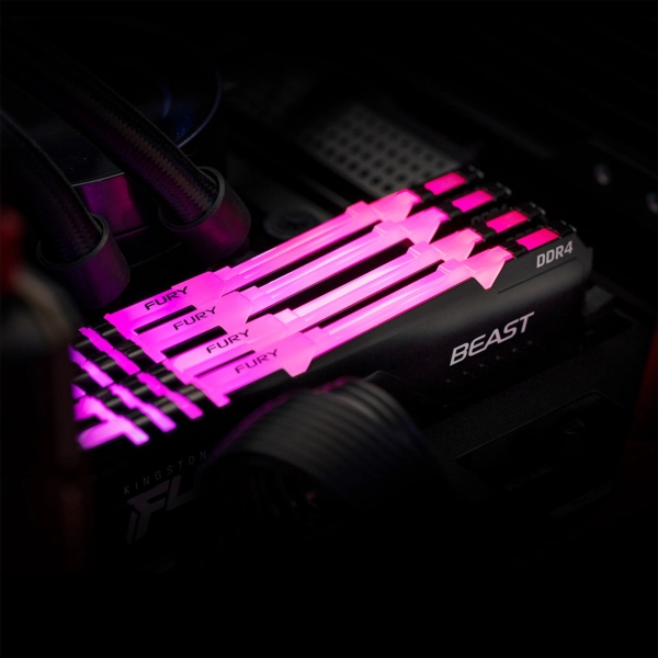 Купить Модуль памяти Kingston FURY Beast RGB DDR4-2666 64GB KIT (2x32GB) (KF426C16BBAK2/64) - фото 11