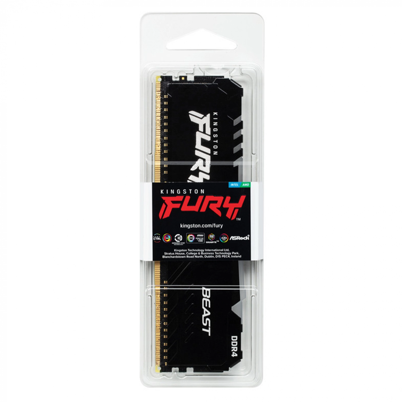 Купить Модуль памяти Kingston FURY Beast RGB DDR4-3733 16GB (KF437C19BB1A/16) - фото 5