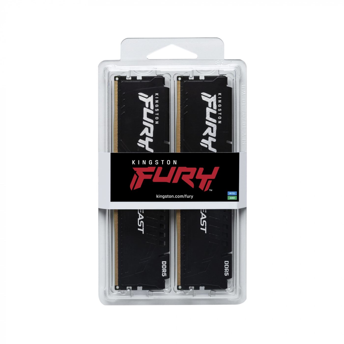 Купить Модуль памяти Kingston FURY Beast DDR5-4800 32GB KIT (2x16GB) (KF548C38BBK2-32) - фото 5