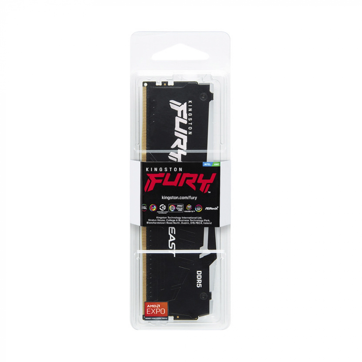 Купить Модуль памяти Kingston FURY Beast RGB AM5 DDR5-6000 16GB (KF560C36BBEA-16) - фото 5