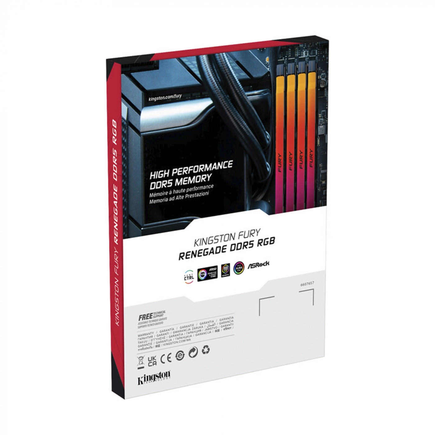 Купить Модуль памяти Kingston FURY Renegade RGB DDR5-6000 32GB KIT (2x16GB) (KF560C32RSKA2-32) - фото 4