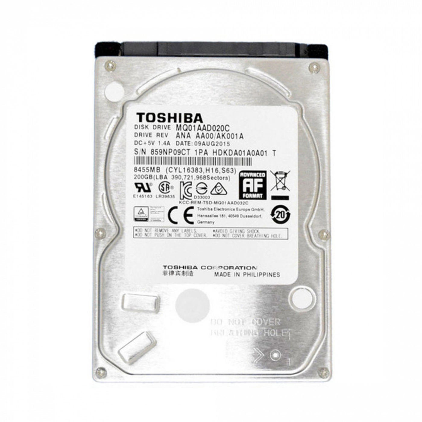 Купити Жорсткий диск Toshiba 200Gb 4200rpm 8MB 2.5" SATA (MQ01AAD020C) - фото 1