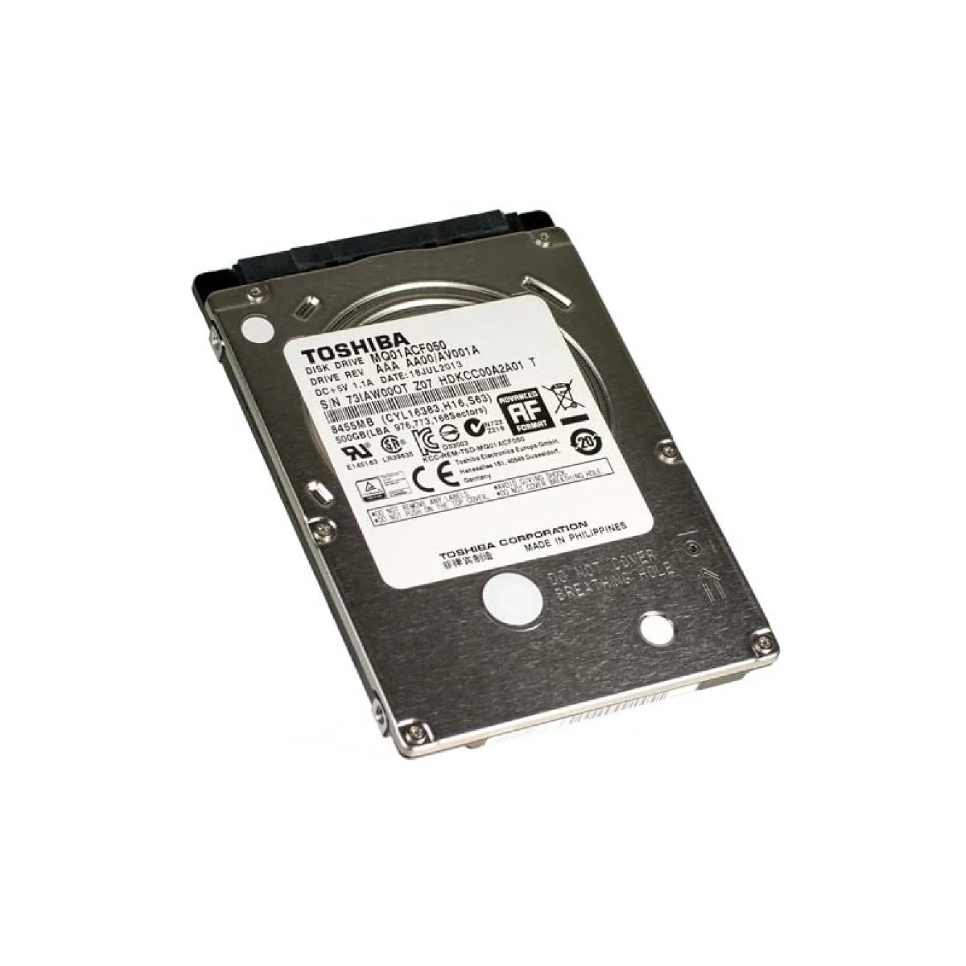 Купити Жорсткий диск Toshiba 500GB 5400rpm 8MB 2.5" SATAIII (MQ01ACF050_) - фото 2