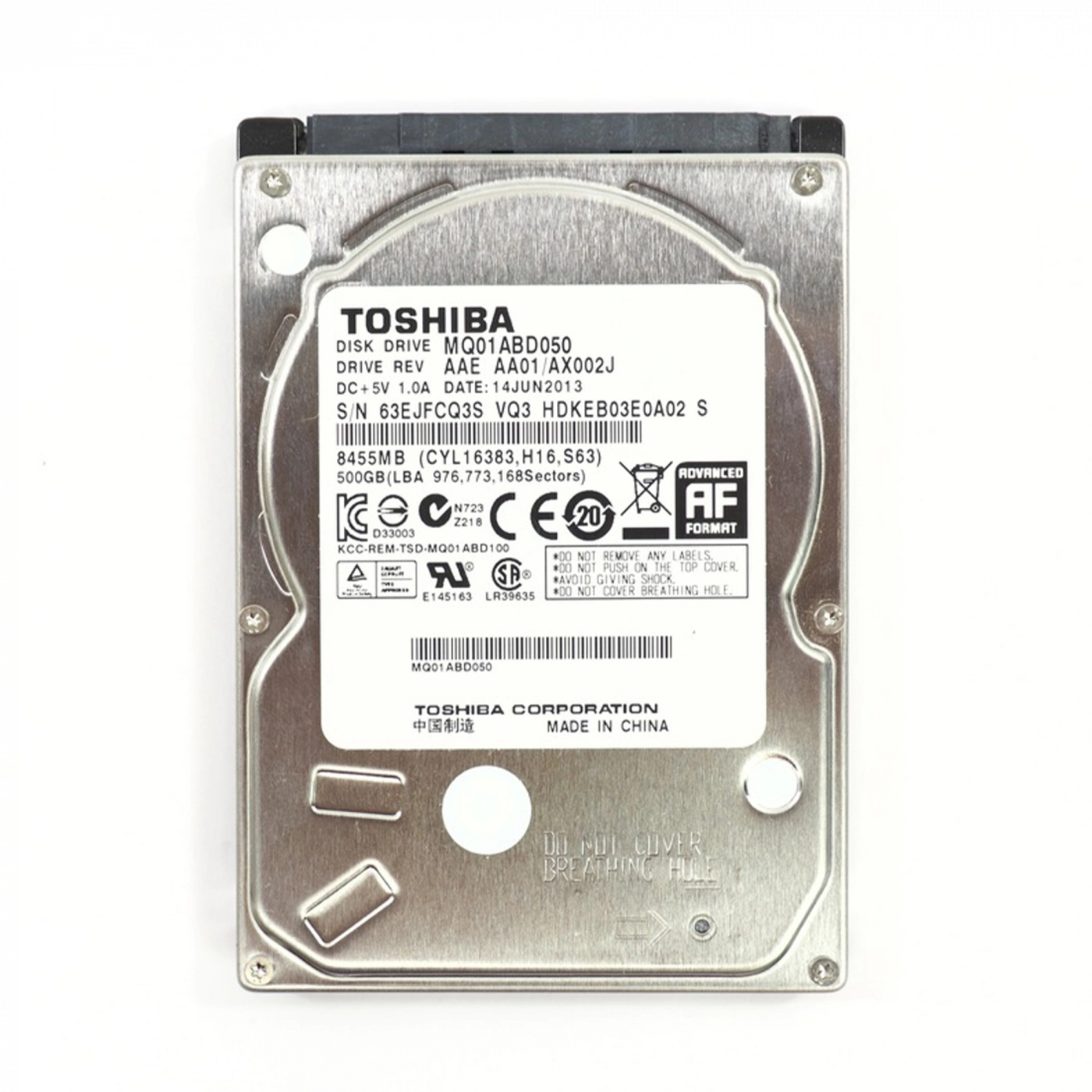Купить Жесткий диск Toshiba HDD 2.5" SATA 500GB 5400rpm 8mb (MQ01ABD050) - фото 1