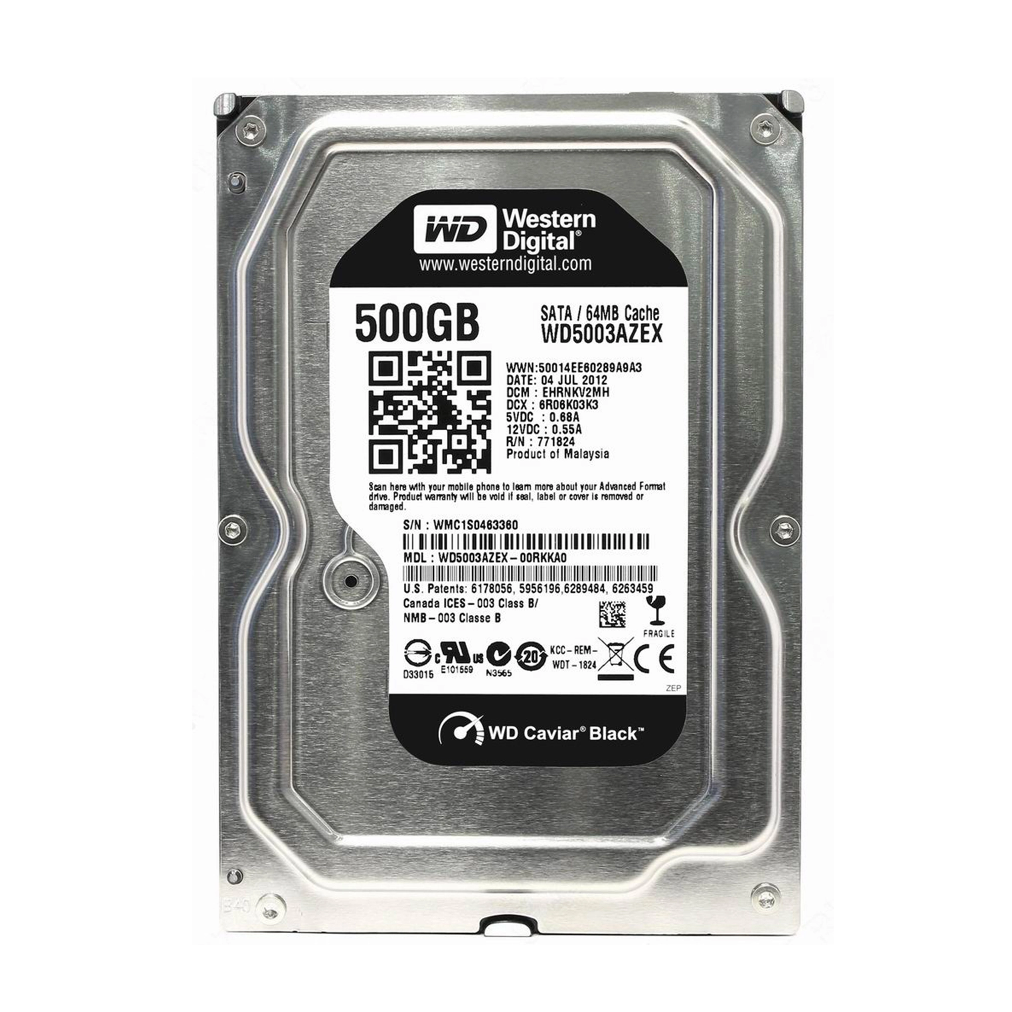 Купити Жорсткий диск Western Digital Caviar Black 500Gb 3.5' (WD5003AZEX) - фото 1