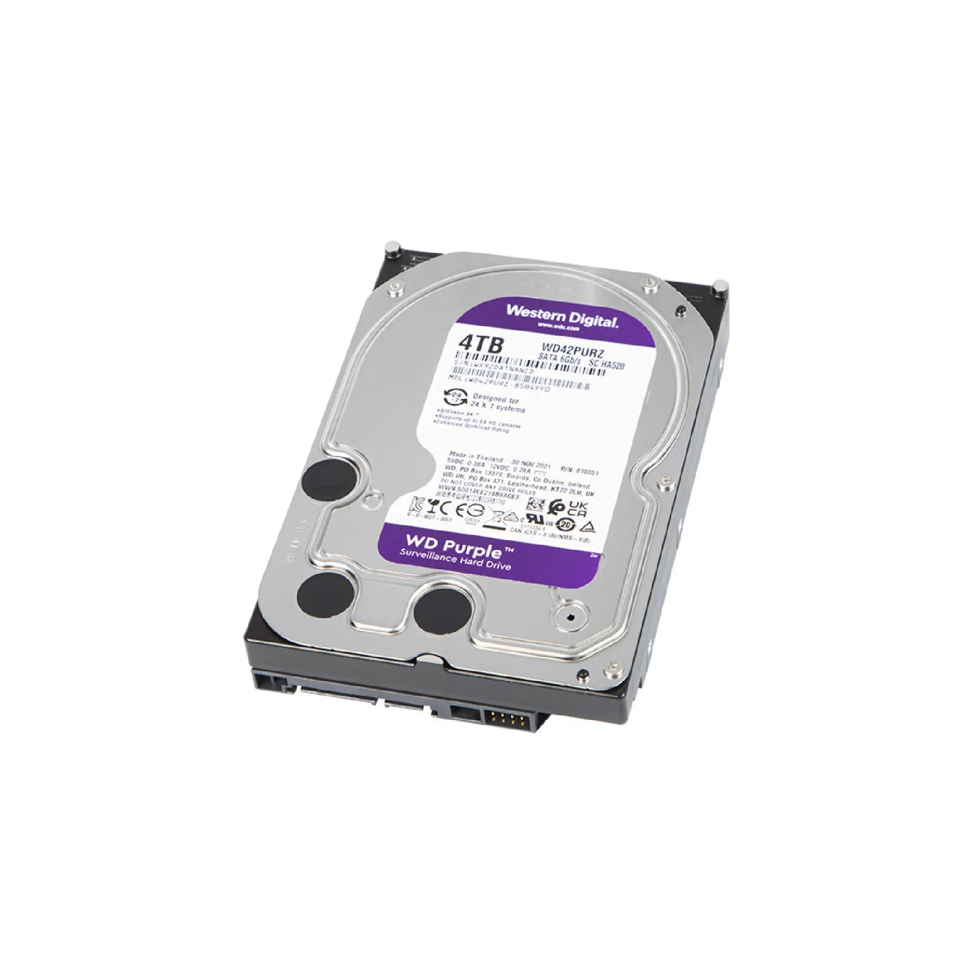 Купить Жесткий диск Western Digital Purple 4TB 5400 об/мин, 256 MB, 3.5' SATA III (WD42PURZ) - фото 2