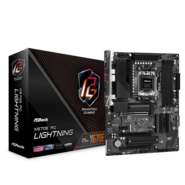 Купить Материнская плата ASRock X670E PG Lightning - фото 1