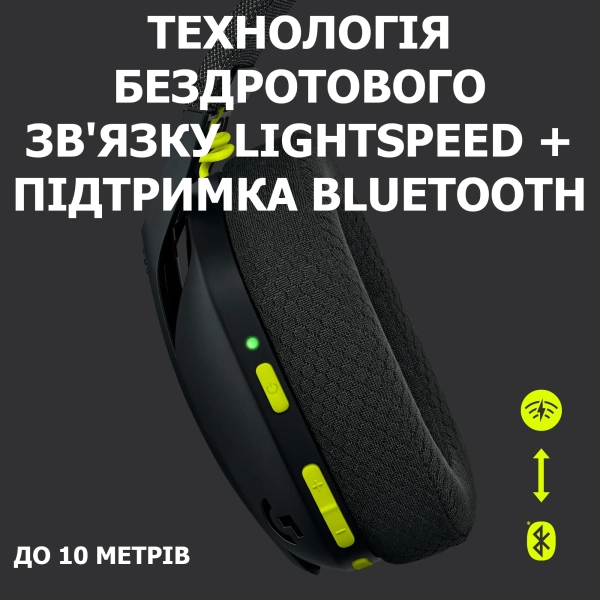 Купити Навушники Logitech G435 Lightspeed Wireless Gaming Headset Black - фото 2