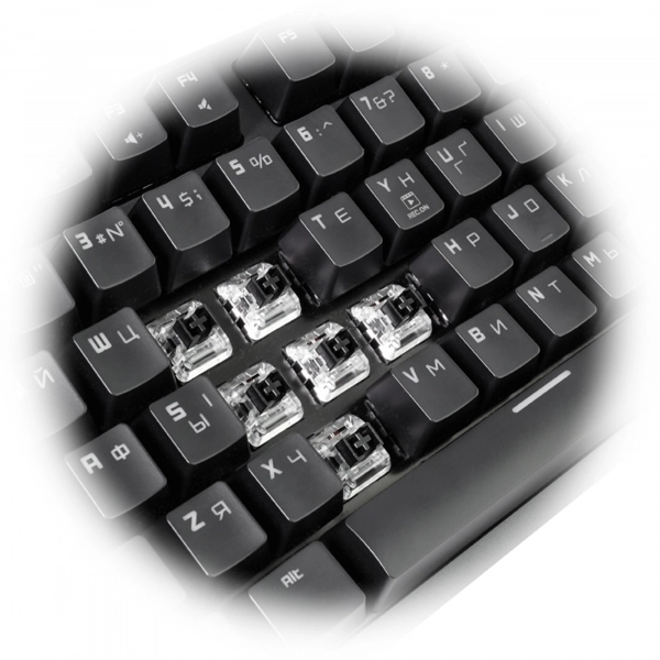 Купити Клавіатура HATOR Rockfall EVO Optical Kailh USB Black (HTK-610) - фото 5