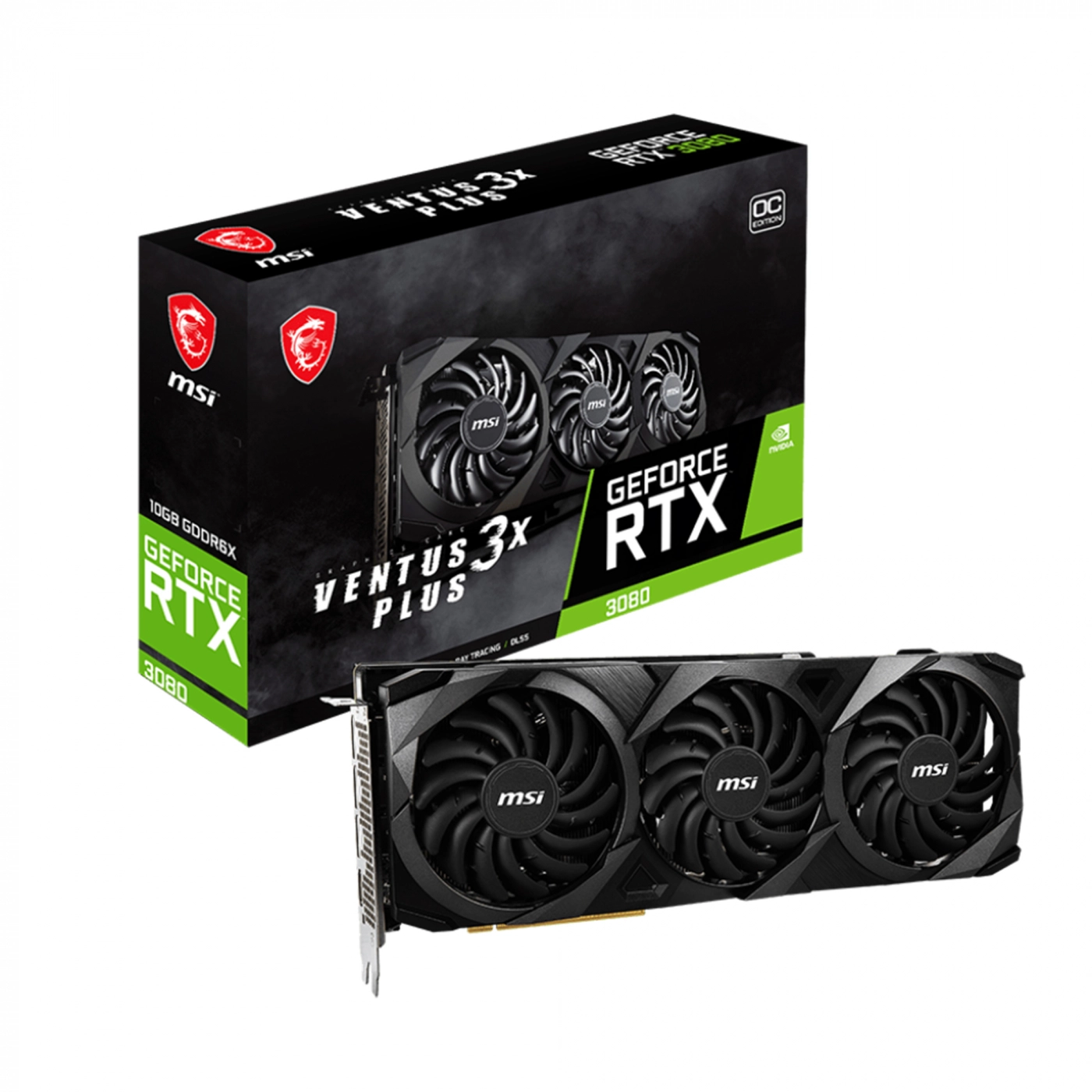 Купить Видеокарта MSI GeForce RTX 3080 VENTUS 3X PLUS 10G OC LHR - фото 6