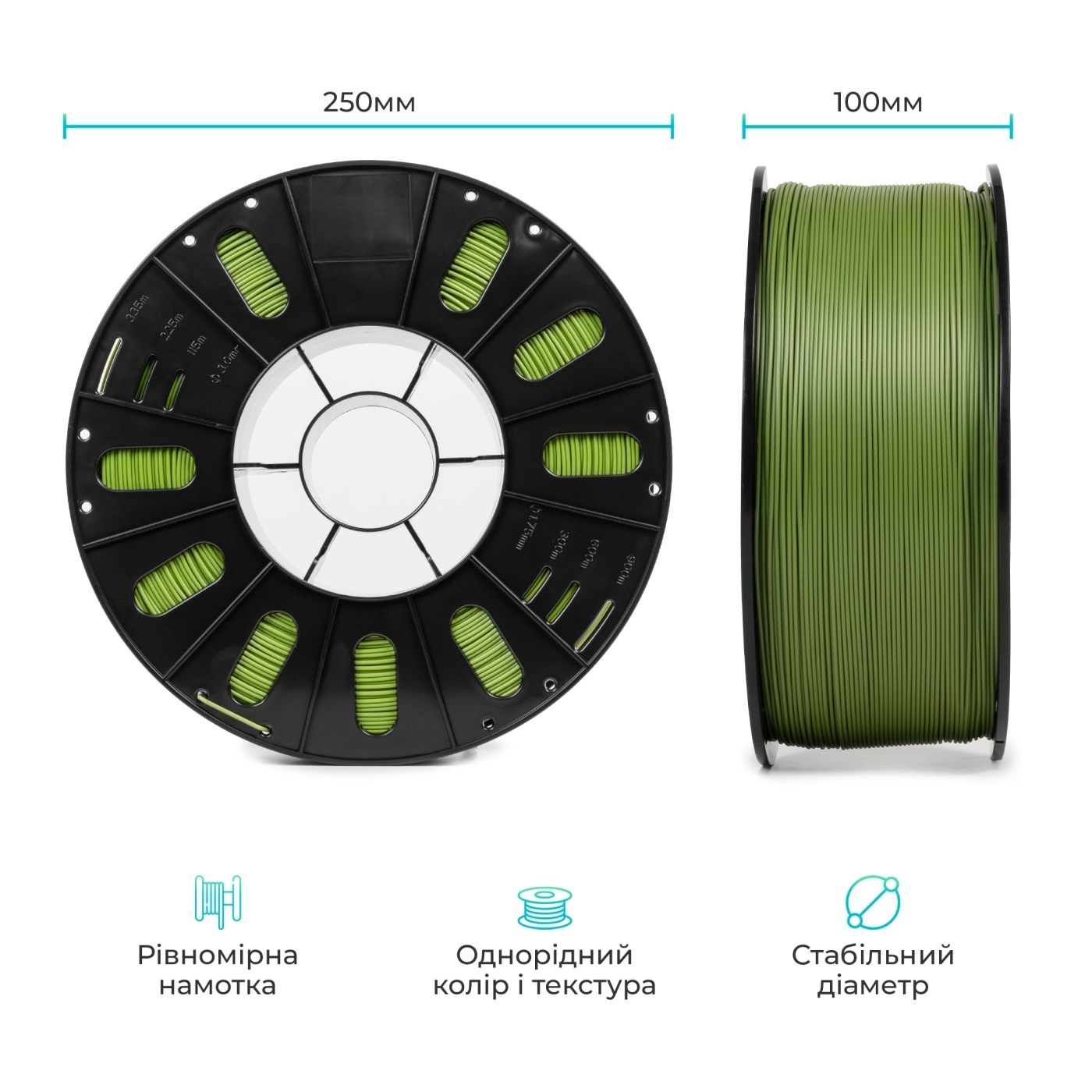 PETG CREALITY&ARTLINE 3кг green - photo 2